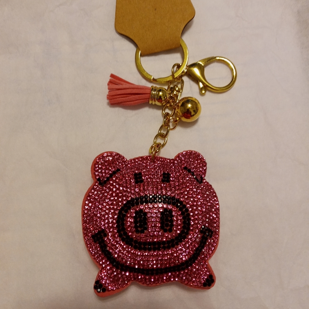 pig keychain STOCKING STUFFERS